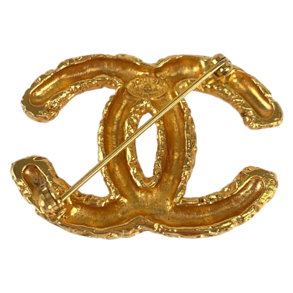 Chanel Chanel Vintage Gold Metal Brooch Metal Brooch - Picture 2 of 6
